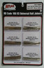 Atlas 170 HO Scale Code 100/83 Nickel Silver Rail Joiners 288 Pcs Total per card