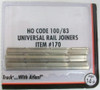 Atlas 170 HO Scale Code 100/83 Nickel Silver Rail Joiners 288 Pcs Total per card