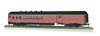 Bachmann 13607 HO Scale Red & Yellow   Prr #5159 Postwar Train Car with Round Window Door Tuscan