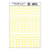 Woodland Scenics MG730 Numbers Gothic R.R. Yellow