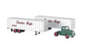 Bachmann 42233 HO Scale Green Truck Cab & 2 Piggyback Trailers Canadian Pacific