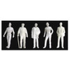 JTT Scenery 97116 O Scale Figures Male 1/4"=1'-0" White (5)