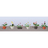 JTT Scenery 95569 HO Scale Flower Plants Potted Assortment 3 (6)