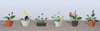 JTT Scenery 95569 HO Scale Flower Plants Potted Assortment 3 (6)