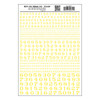 Woodland Scenics MG711 Numbers Roman R.R. Yellow