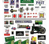 Woodland Scenics DT556 Assorted Logos and Advertising Signs