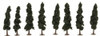 JTT Scenery 92134 Conifer 4-1/4" To 4-5/16" Super Scenic Trees (8)