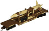 Bachmann 71397 N Scale 52' Center-Depressed Flat Car Desert Military