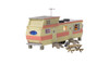 Woodland Scenics BR4951 N Scale Double Decker Trailer