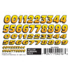 PineCar P4016 YELLOW NUMBERS DRY TRANSF