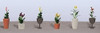 JTT Scenery 95571 HO Scale Flower Plants Potted Assortment 4 (6)