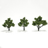 Woodland Scenics TR1506 3" - 4" Light Green Trees (3)