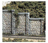 Woodland Scenics 1259 HO Scale Cut Stone Retaining Wall
