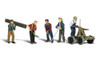 Woodland Scenics A1898 HO Scale 5 Rail Workers With Tools