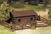 Bachmann 45982 O Scale Log Cabin With Rustic Fence