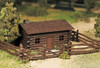 Bachmann 45982 O Scale Log Cabin With Rustic Fence