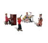 Scenic Accents Music to My Ears 1950's Era Band (4 Figs. w/Instruments) HO Scale Woodland Scenics