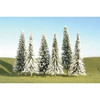 Bachmann 32002 HO Scale 5"- 6" Pine Trees With Snow SceneScapes