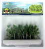 JTT Scenery 95619 WOODS EDGE TREES Pastel Green, 2" to 2.5", N-scale, 20/pk