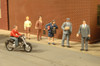 Bachmann 33151 O Scale City People With Motorcycle SceneScapes