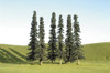 Bachmann 32156 HO Scale 4" - 6" Conifer Bulk Trees SceneScapes (24 PK)