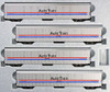 Kato 106-5507 N Scale Autorack Amtrak Phase III 4-Car Set #1