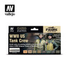 Vallejo 70186 WWII US Tank Crew (Set of 8) 17 ml Bottles