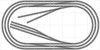 Bachmann E-Z Track Train Layout #012 Train Set HO Scale 4' X 8' Wire Switches