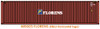 Jacksonville 405025 N Scale Florens 40' High Cube Containers (2)