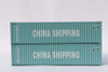 Jacksonville 405076 N Scale China Shipping CCLU 40' HC Containers (2)