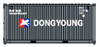 Jacksonville 205440 N Scale DONG YOUNG 20' Std. Height Containers (2)