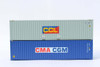 Jacksonville 405801 N Scale CCL & CMA CGM Mix Pack 40' High Cube Containers (2)