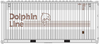 Jacksonville 205435 N Scale Dolphin Line 20' Std. Height Containers (2)