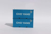 Jacksonville 205430 N Scale CHO YANG 20' Std. Height Containers (2)