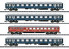 TRIX 15132 N Scale "MERKUR" Express Train Passenger Car Set