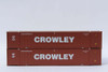 Jacksonville Terminal 535078 N Scale Crowley 53' Containers W/ IBC Castings (2)