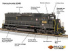 Broadway 4289 HO Scale PRR EMD SD45 Brunswick Green Paragon4 Sound/DC/DCC #6148