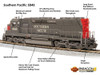 Broadway 4293 HO Scale SP EMD SD45 Bloody Nose Paragon4 Sound/DC/DCC #8942