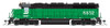 Broadway Limited 4284 HO Scale Burlington Northern EMD SD45 Green & Black #6532