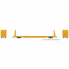 Rapido 147007A HO ONR Yellow Scheme Marine Industries Bulkhead Flatcar Single