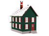 Lionel 2229290 O Scale Up on the Rooftop Christmas House