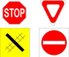 Osborn Model Kits 3011 N Scale Road Signs (Pack of 4)