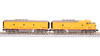 Broadway Limted 7727 N Scale UP EMD F3 AB Yellow Gray Unit-A Diesel #1405/1404C