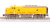 Broadway Limted 7727 N Scale UP EMD F3 AB Yellow Gray Unit-A Diesel #1405/1404C
