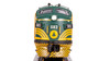 Broadway Limted 7734 N Scale MEC EMD F3A Green & Gold Diesel Locomotive #686