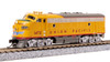 Broadway Limited 7762 N Scale UP EMD F7 AB Yellow Gray Diesel Locomotive #1472/1472C