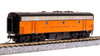 Broadway Limted 7773 N Scale MILW EMD F7B Orange & Black Diesel Locomotive #114B