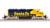 Broadway 9031 HO Scale ATSF EMD SD40 Blue/Yellow Warbonnet No-Sound #5010