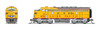 Broadway Limited 9096 N Scale UP EMD F7A Yellow & Gray No-Sound Diesel #1478