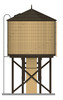 Broadway Limited 7927 HO Scale Unpowered Water Tower Weathered Yellow